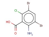 2-氨基-3,5-二<span class='lighter'>溴</span>-6-氯<span class='lighter'>苯甲酸</span>