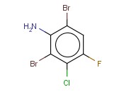 3-CHLORO-<span class='lighter'>2,6</span>-DIBROMO-4-FLUOROANILINE