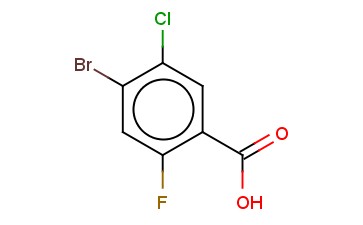 4-BROMO-5-CHLORO-2-<span class='lighter'>FLUOROBENZOIC</span> ACID