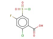 2-<span class='lighter'>氯</span>-5-<span class='lighter'>氯</span><span class='lighter'>磺</span><span class='lighter'>酰</span>-4-氟<span class='lighter'>苯甲酸</span>