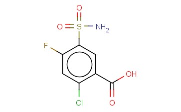 2-<span class='lighter'>氯</span>-4-<span class='lighter'>氟</span>-5-氨磺酰<span class='lighter'>苯甲酸</span>
