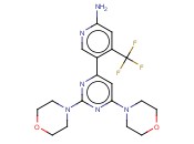 5-[2,6-二(4-吗啉基)-4-嘧啶基]-4-(三氟甲基)-2-吡啶<span class='lighter'>胺</span>
