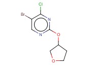 4-CHLORO-5-BROMO-2-(<span class='lighter'>TETRAHYDROFURAN</span>-3-YLOXY)PYRIMIDINE