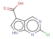 2-CHLORO-7H-<span class='lighter'>PYRROLO</span>[<span class='lighter'>2,3-D</span>]<span class='lighter'>PYRIMIDINE</span>-5-CARBOXYLIC ACID