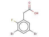 3,5-DIBROMO-2-<span class='lighter'>FLUOROPHENYLACETIC</span> ACID
