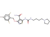 3-[(4-溴-2,6-二氟苄基)氧基]-5-[3-[4-(<span class='lighter'>吡咯烷</span>-1-基)<span class='lighter'>丁基</span>]脲基]异噻唑-4-甲酰胺