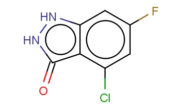 <span class='lighter'>3H-INDAZOL-3-ONE</span>, <span class='lighter'>4-CHLORO-6-FLUORO-1,2-DIHYDRO</span>