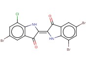 5,7-二溴-2-(5-溴-7-<span class='lighter'>氯</span>-1,3-二氢-3-氧代-2H-<span class='lighter'>吲哚</span>-2-基亚基)-1,2-二氢-3H-<span class='lighter'>吲哚</span>-3-<span class='lighter'>酮</span>