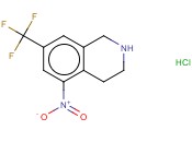 7-(TRIFLUOROMETHYL)-1,2,3,4-<span class='lighter'>TETRAHYDRO</span>-5-NITROISOQUINOLINE HYDROCHLORIDE
