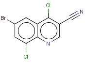 4,8-二氯-6-<span class='lighter'>溴</span>-喹啉-3-<span class='lighter'>甲</span><span class='lighter'>腈</span>