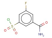 3-carbamoyl-5-fluorobenzene-1-sulfonyl chloride