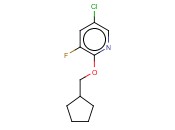 5-CHLORO-2-(CYCLOPENTYLMETHOXY)-<span class='lighter'>3-FLUOROPYRIDINE</span>
