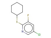 5-CHLORO-2-(CYCLOHEXYLSULFANYL)-<span class='lighter'>3-FLUOROPYRIDINE</span>