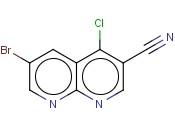 6-BROMO-4-CHLORO-<span class='lighter'>1,8</span>-NAPHTHYRIDINE-3-CARBONITRILE