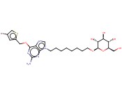 8-[2-氨基-6-[(4-<span class='lighter'>溴</span>-2-<span class='lighter'>噻吩</span>基)甲氧基]-9H-嘌呤-9-基]辛基 BETA-D-吡喃葡萄糖苷