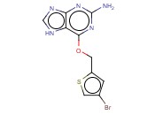2-氨基-6-[(4-<span class='lighter'>溴</span>-2-<span class='lighter'>噻吩</span>基)甲氧基]-9H-嘌呤