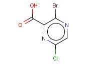 3-BROMO-6-<span class='lighter'>CHLOROPYRAZINE</span>-2-CARBOXYLIC ACID