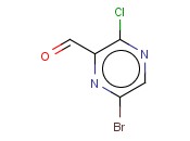 6-BROMO-3-<span class='lighter'>CHLOROPYRAZINE</span>-2-CARBALDEHYDE
