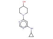 1-[6-(环丙基<span class='lighter'>氨基</span>)-4-<span class='lighter'>嘧啶</span>基]-4-哌啶醇