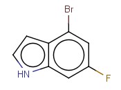 4-BROMO-6-FLUORO-1H-<span class='lighter'>INDOLE</span>