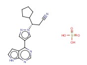 (betaR)-beta-环戊基-4-(7H-吡咯并[2,3-d]嘧啶-4-基)-1H-吡唑-1-丙腈<span class='lighter'>硫酸盐</span>