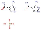 3-Aminopyrazole-4-carboxamide hemisulfate