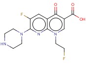 6-<span class='lighter'>氟</span>-1-(2-氟乙基)-4-羰基-7-哌嗪-1-基-1,4-二氢-1,8-二氮杂<span class='lighter'>萘</span>-3-羧酸
