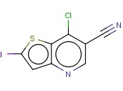 7-氯-2-碘<span class='lighter'>噻吩</span>并[3,2-b]吡啶-6-<span class='lighter'>甲</span><span class='lighter'>腈</span>