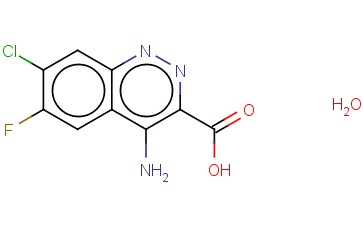 <span class='lighter'>4-AMINO-7-CHLORO-6-FLUORO-3-CINNOLINECARBOXYLIC</span> ACID <span class='lighter'>HYDRATE</span>