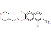 <span class='lighter'>3-QUINOLINECARBONITRILE</span>, 4-CHLORO-7-FLUORO-6-[2-(4-MORPHOLINYL)ETHOXY]-