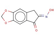 2-(HYDROXYIMINO)-5,6-(METHYLENEDIOXY)-1-<span class='lighter'>INDANONE</span>