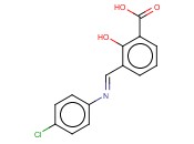 3-[(4-氯苯基)亚<span class='lighter'>甲</span>胺基]<span class='lighter'>水杨酸</span>