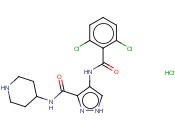 N-(4-<span class='lighter'>哌啶</span>基)-4-(2,6-<span class='lighter'>二</span>氯苯甲酰基<span class='lighter'>氨基</span>)-1H-吡唑-3-甲酰胺<span class='lighter'>盐酸盐</span>