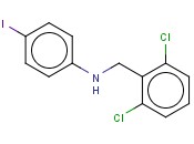 N-[(2,6-DICHLOROPHENYL)METHYL]-<span class='lighter'>4-IODOANILINE</span>