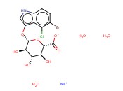 5-溴-4-<span class='lighter'>氯</span>-3-<span class='lighter'>吲哚</span>基-beta-D-葡糖苷酸钠