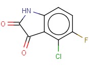 <span class='lighter'>4-CHLORO-5-FLUORO-2,3-DIHYDRO-1H-INDOLE-2,3-DIONE</span>