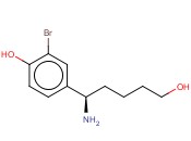 4-((1R)-1-AMINO-5-HYDROXYPENTYL)-2-<span class='lighter'>BROMOPHENOL</span>
