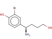 4-((1R)-1-AMINO-4-HYDROXYBUTYL)-2-<span class='lighter'>BROMOPHENOL</span>
