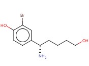4-((1S)-1-AMINO-5-HYDROXYPENTYL)-2-<span class='lighter'>BROMOPHENOL</span>