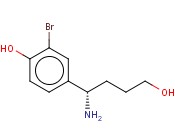 4-((1S)-1-AMINO-4-HYDROXYBUTYL)-2-<span class='lighter'>BROMOPHENOL</span>