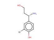 4-((1S)-1-AMINO-3-HYDROXYPROPYL)-2-<span class='lighter'>BROMOPHENOL</span>