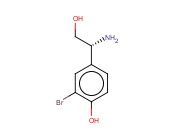4-((1R)-1-AMINO-2-HYDROXYETHYL)-2-<span class='lighter'>BROMOPHENOL</span>