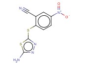 2-[(5-AMINO-1,3,4-THIADIAZOL-2-YL)THIO]-5-NITROBENZONITRILE