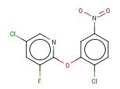 5-CHLORO-2-(2-CHLORO-5-NITROPHENOXY)-<span class='lighter'>3-FLUOROPYRIDINE</span>