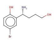 2-((1R)-1-AMINO-4-HYDROXYBUTYL)-4-<span class='lighter'>BROMOPHENOL</span>