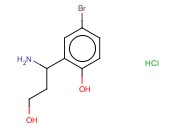 2-(1-AMINO-3-HYDROXYPROPYL)-4-<span class='lighter'>BROMOPHENOL</span> HYDROCHLORIDE