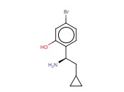 2-((1R)-1-AMINO-2-CYCLOPROPYLETHYL)-5-<span class='lighter'>BROMOPHENOL</span>