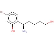 2-((1R)-1-AMINO-5-HYDROXYPENTYL)-5-<span class='lighter'>BROMOPHENOL</span>