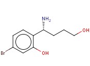 2-((1R)-1-AMINO-4-HYDROXYBUTYL)-5-<span class='lighter'>BROMOPHENOL</span>