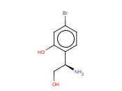 2-((1R)-1-AMINO-2-HYDROXYETHYL)-5-<span class='lighter'>BROMOPHENOL</span>